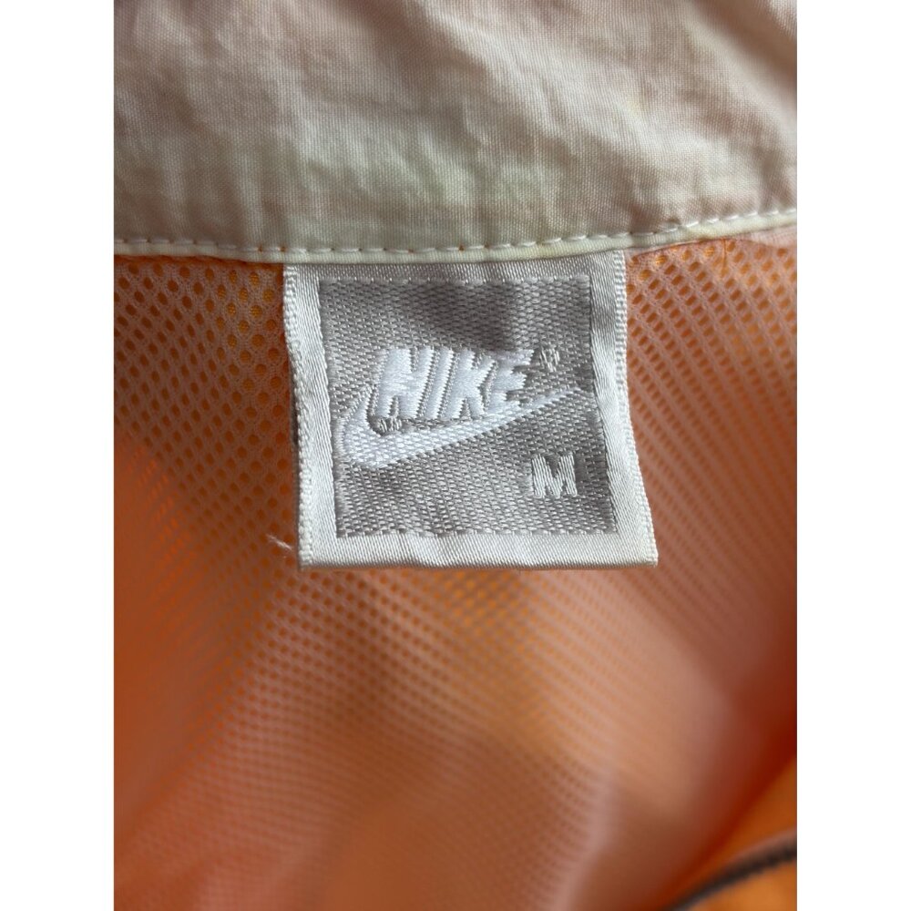 NIKE Vintage 80s Neon Orange 1/2 Zip Windbreaker Jacket Size Medium - Picture 4 of 4